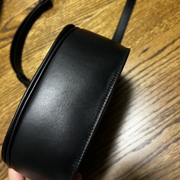 Celine Cuir Triomphe Folco Bag Black - Picture 15 of 16